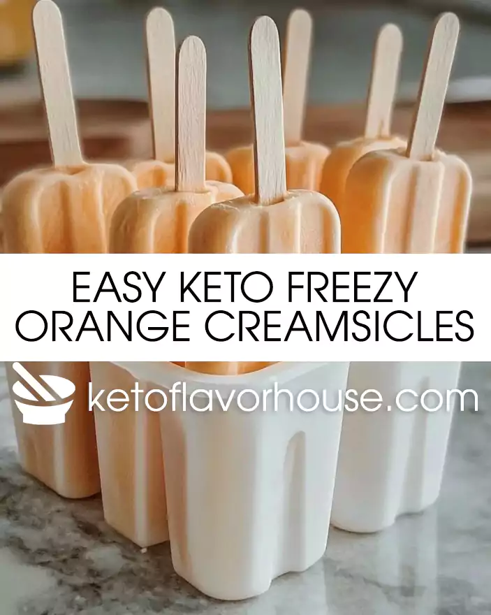 Easy Keto Freezy Orange Creamsicles