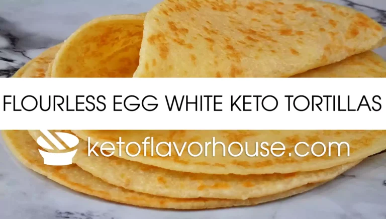 Flourless Egg White Keto Tortillas