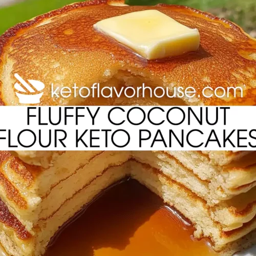 Fluffy Coconut Flour Keto Pancakes