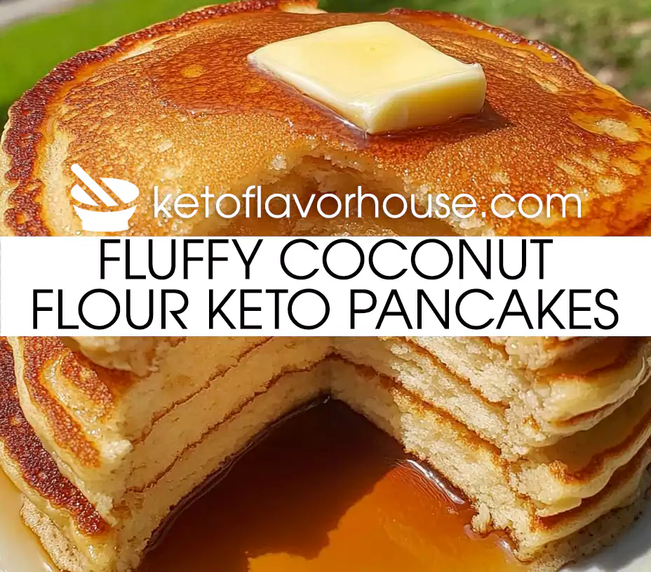 Fluffy Coconut Flour Keto Pancakes