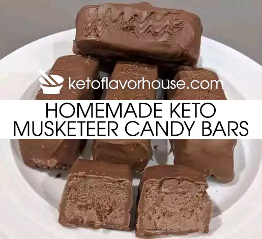 Homemade Keto Musketeer Candy Bars