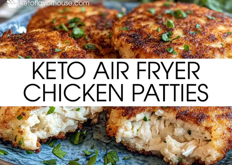 Keto Air Fryer Chicken Patties