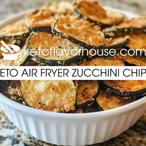 Keto Air fryer Zucchini Chips