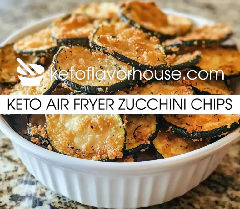 Keto Air fryer Zucchini Chips