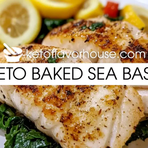 Keto Baked Sea Bass