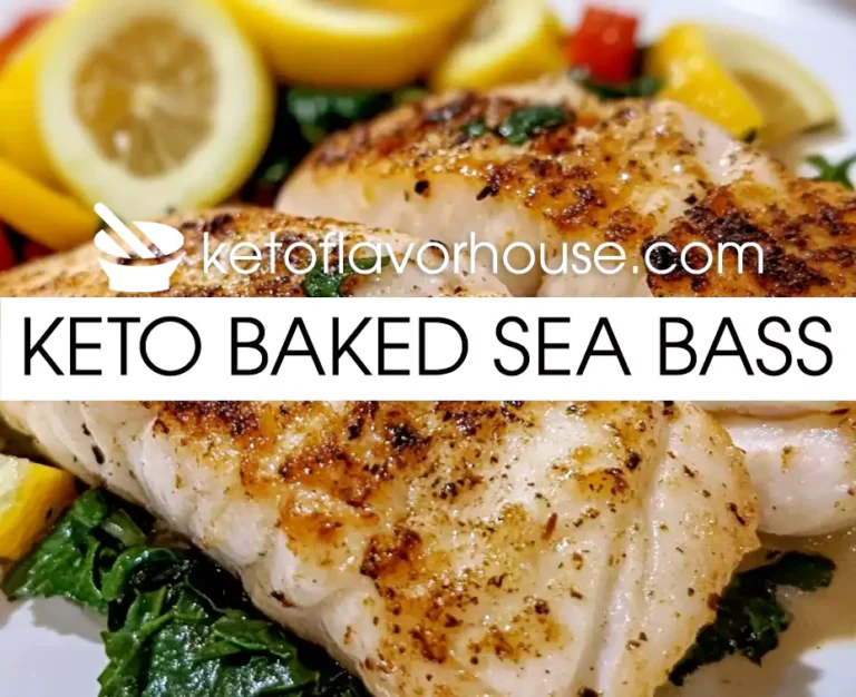 Keto Baked Sea Bass