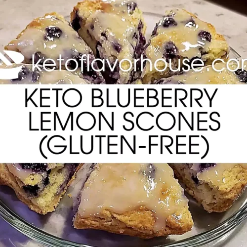 Keto Blueberry Lemon Scones (Gluten-free)