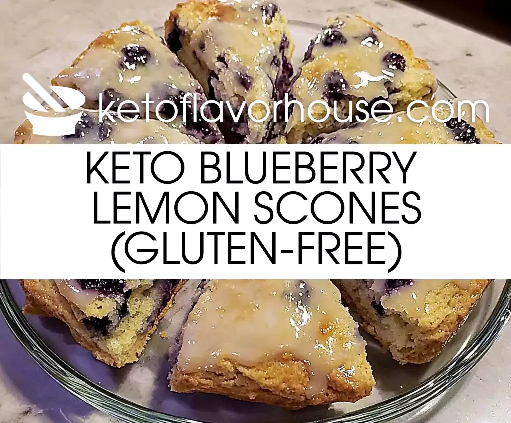 Keto Blueberry Lemon Scones (Gluten-free)