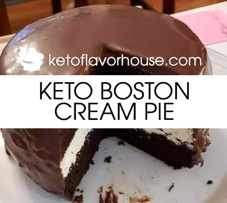 Keto Boston Cream Pie