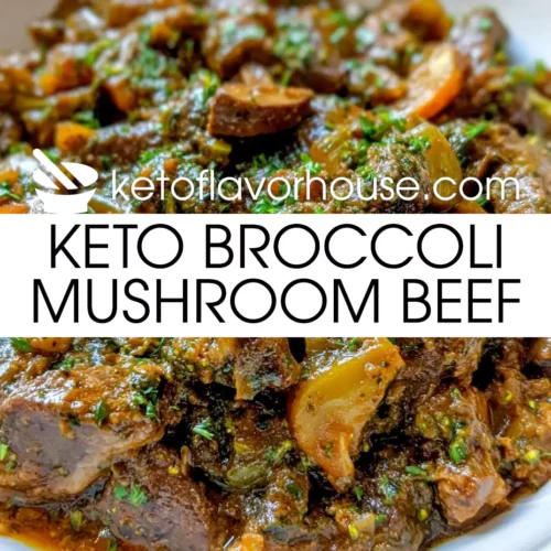 Keto Broccoli Mushroom Beef