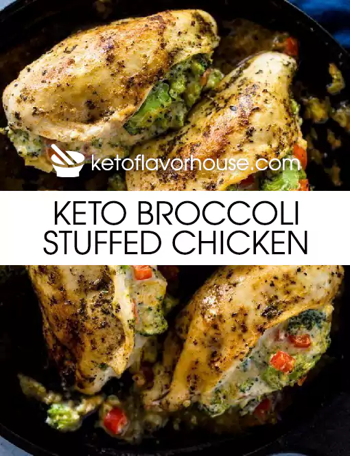 Keto Broccoli Stuffed Chicken