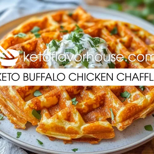 Keto Buffalo Chicken Chaffle