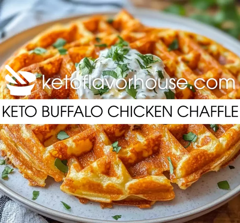 Keto Buffalo Chicken Chaffle