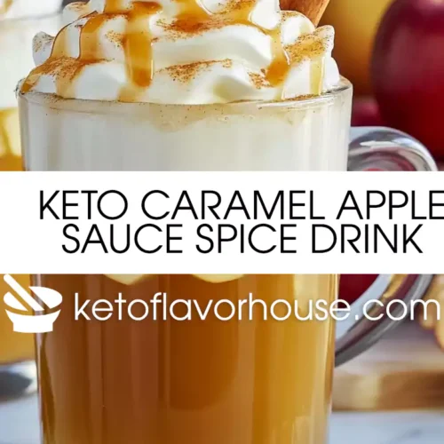 Keto Caramel Apple Sauce Spice Drink