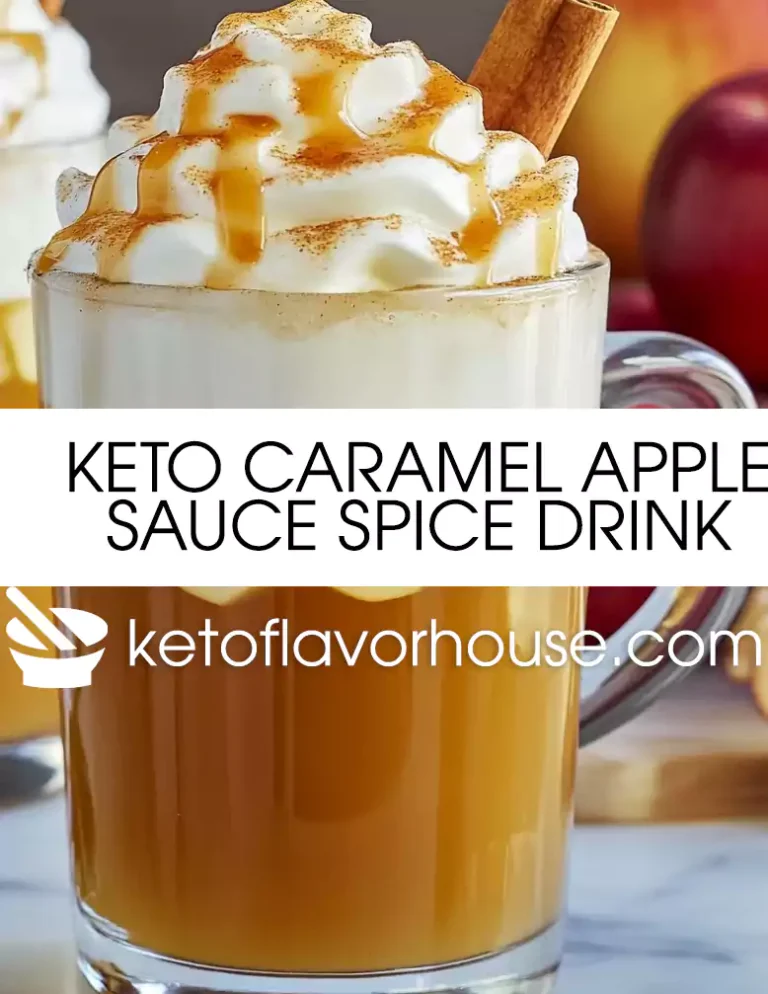 Keto Caramel Apple Sauce Spice Drink