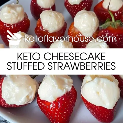 Keto Cheesecake Stuffed Strawberries