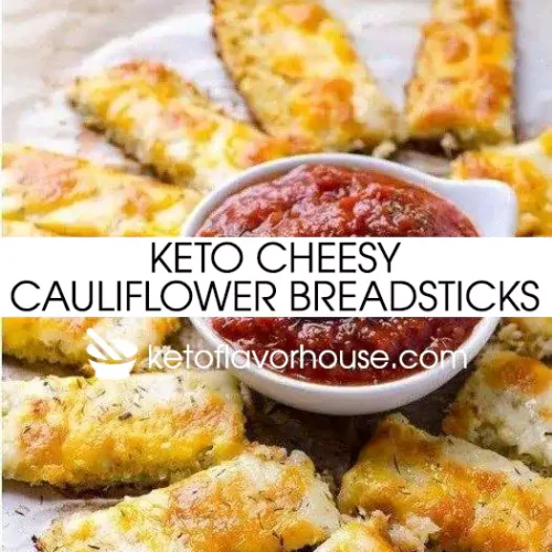 Keto Cheesy Cauliflower Breadsticks – Keto Easy Recipes