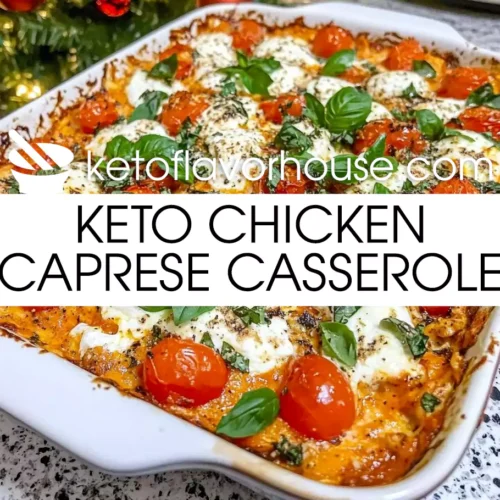 Keto Chicken Caprese Casserole