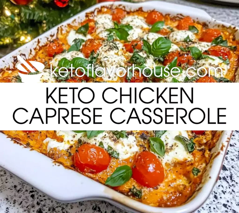 Keto Chicken Caprese Casserole