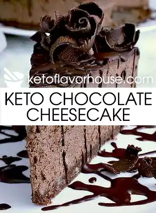 Keto Chocolate Cheesecake