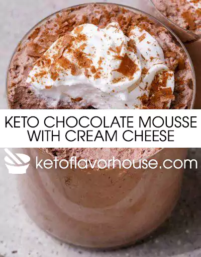 Keto Chocolate Mousse with Cream Cheese