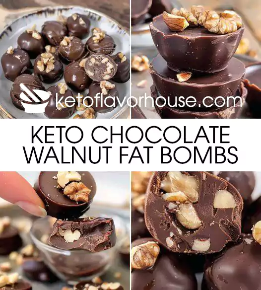 Keto Chocolate Walnut Fat Bombs