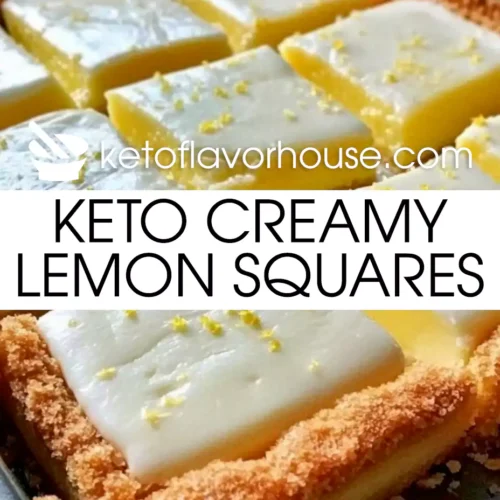 Keto Creamy Lemon Squares