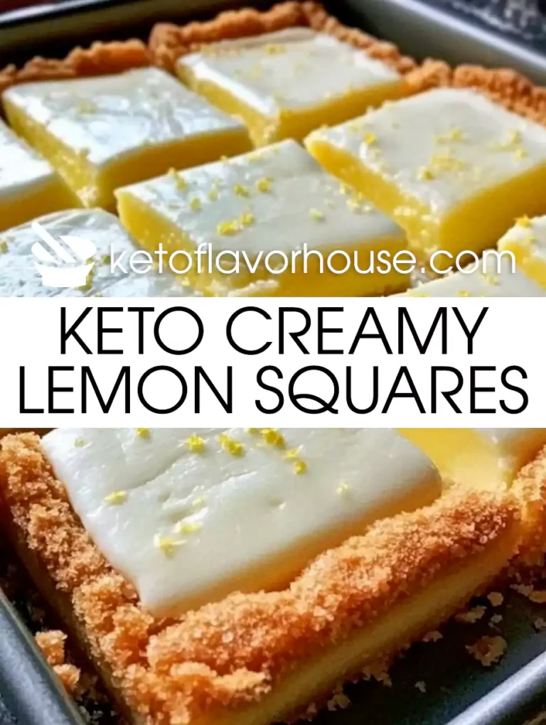 Keto Creamy Lemon Squares