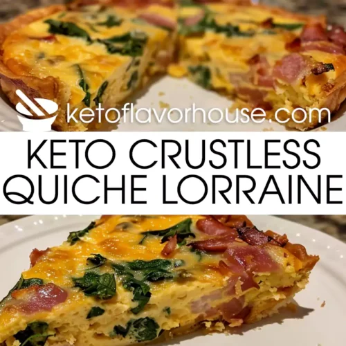 Keto Crustless Quiche Lorraine