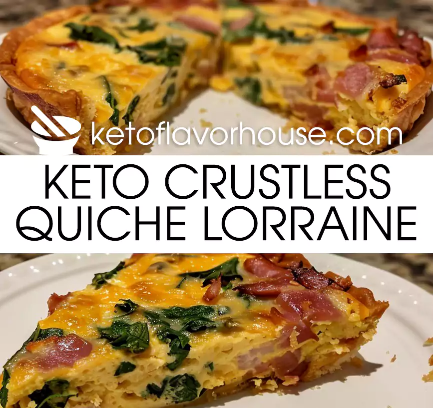 Keto Crustless Quiche Lorraine