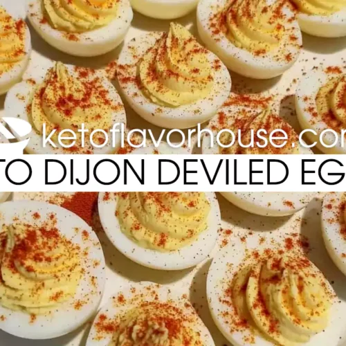 Keto Dijon Deviled Eggs