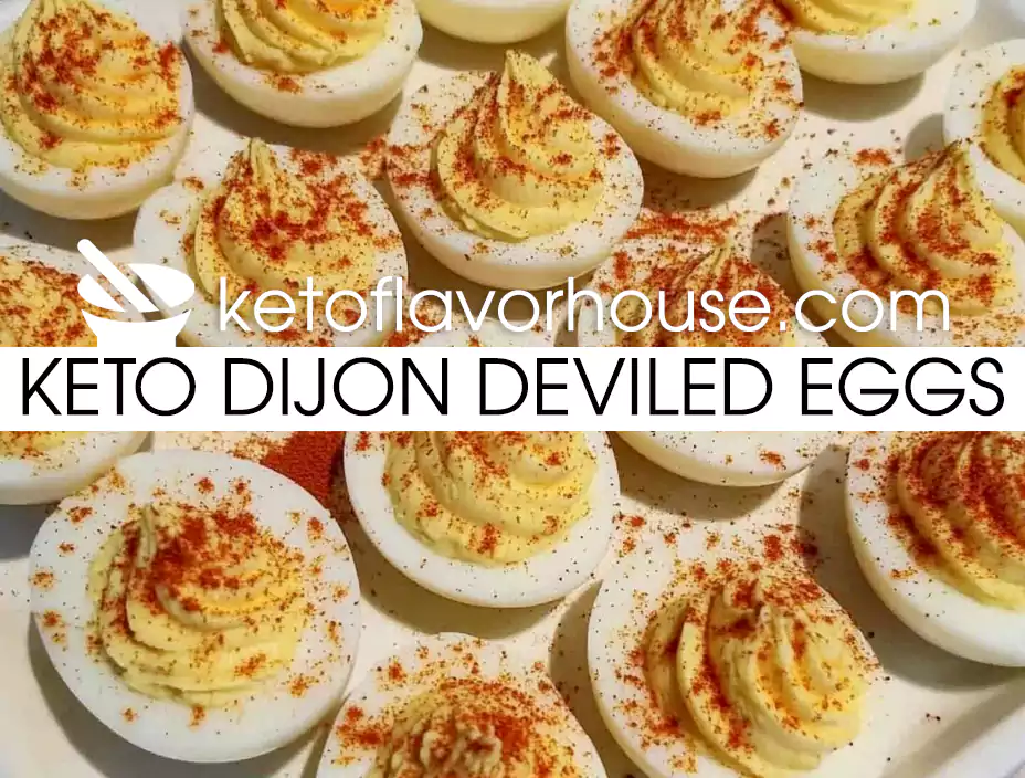 Keto Dijon Deviled Eggs