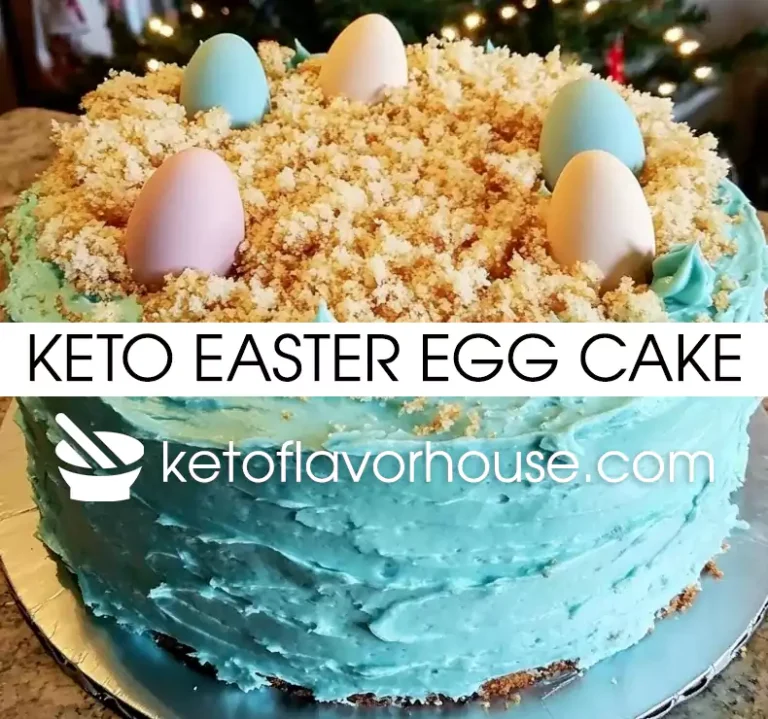 Keto Easter Egg Cake