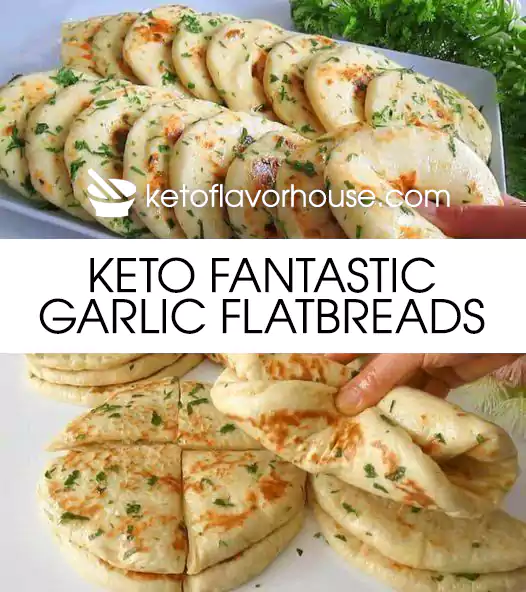 Keto Fantastic Garlic Flatbreads