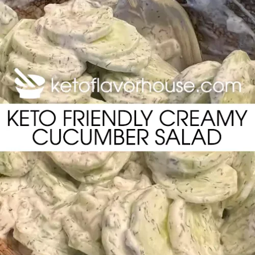 Keto Friendly Creamy Cucumber Salad