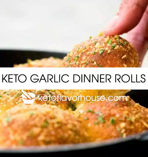 Keto Garlic Dinner Rolls