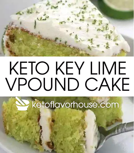 Keto Key lime pound cake