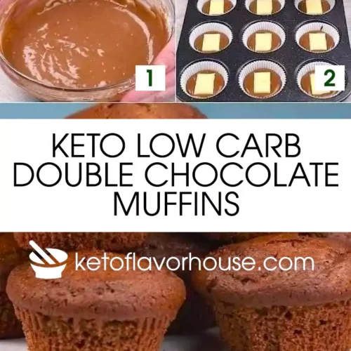 Keto Low Carb Double Chocolate Muffins