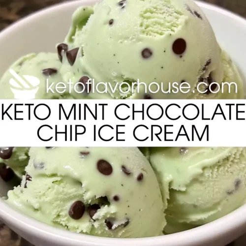 Keto Mint Chocolate Chip Ice Cream