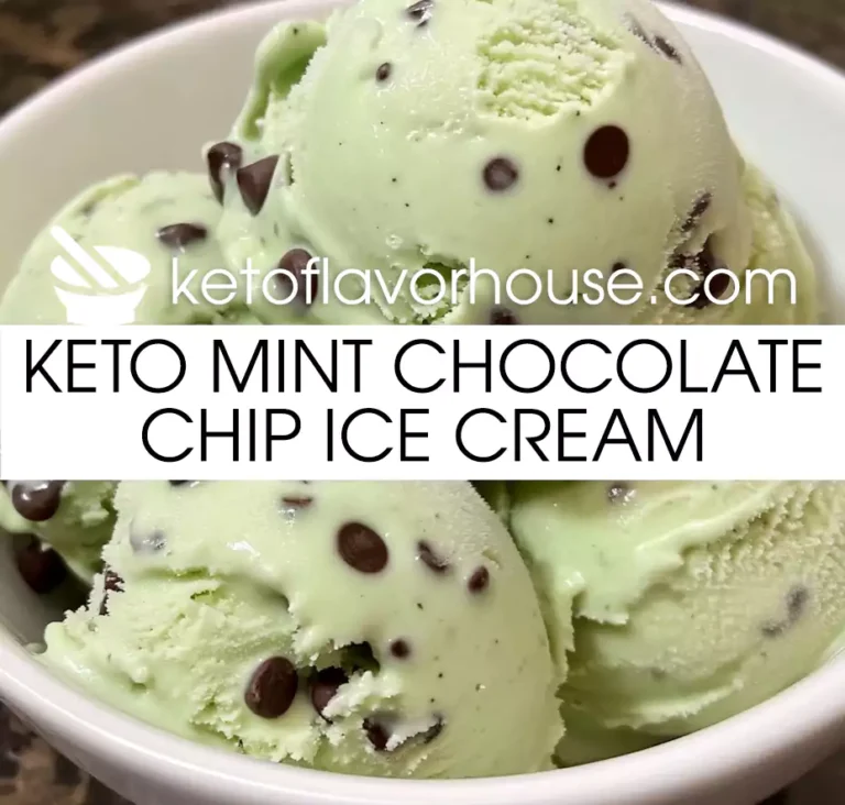 Keto Mint Chocolate Chip Ice Cream