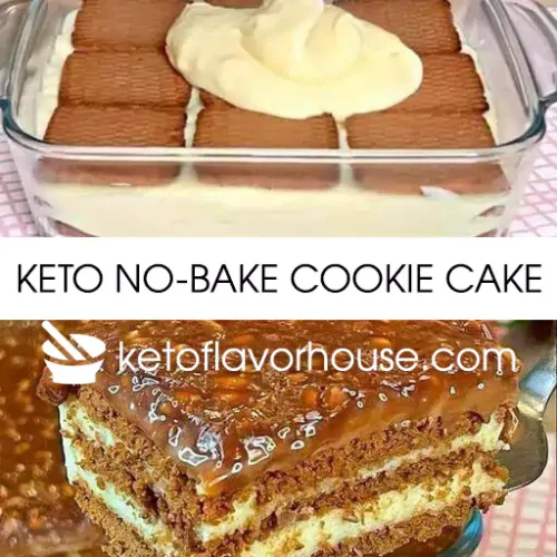 Keto No-Bake Cookie Cake