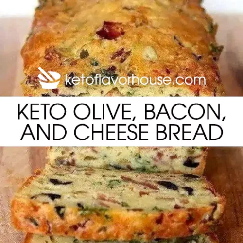 Keto Olive, Bacon, and Cheese Bread