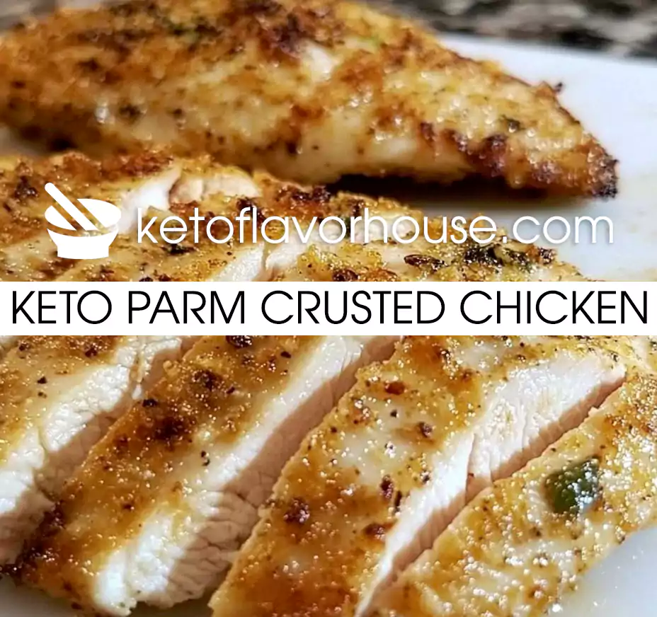 Keto Parm Crusted Chicken