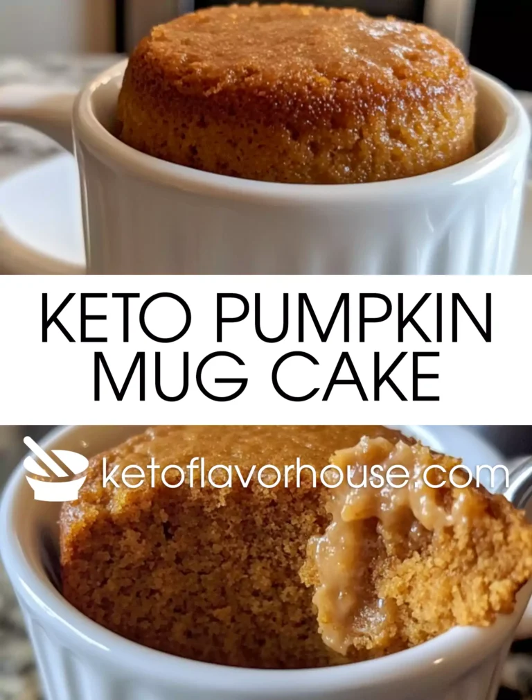 Keto Pumpkin Mug Cake