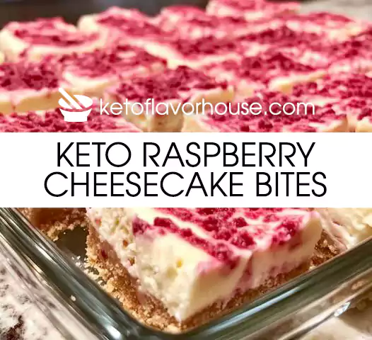 Keto Raspberry Cheesecake Bites