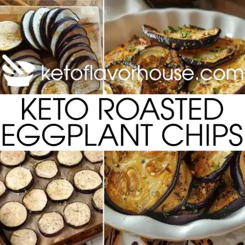 Keto Roasted Eggplant Chips