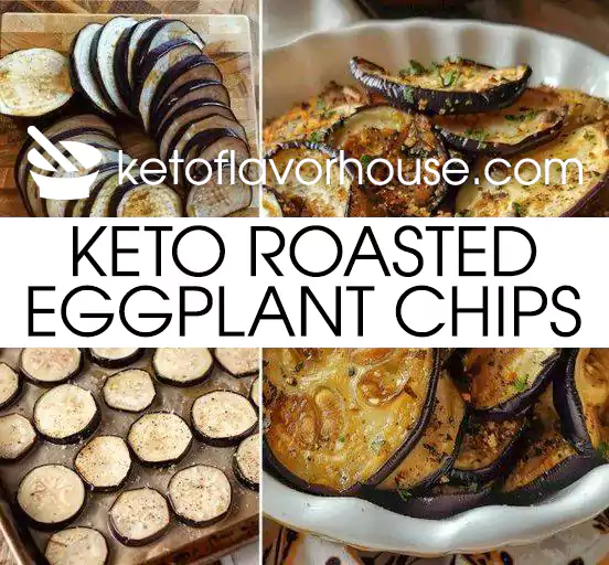 Keto Roasted Eggplant Chips