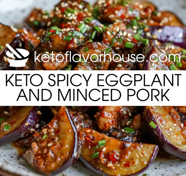 Keto Spicy Eggplant and Minced Pork