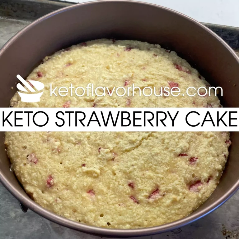 Keto Strawberry Cake