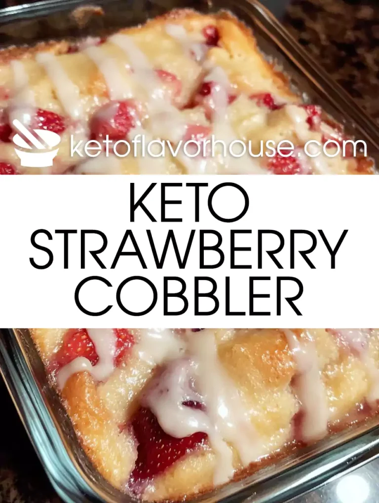 Keto Strawberry Cobbler